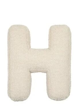 Dormify ‘ALPHIE’ Sherpa Letter ‘H’ Throw Pillow
